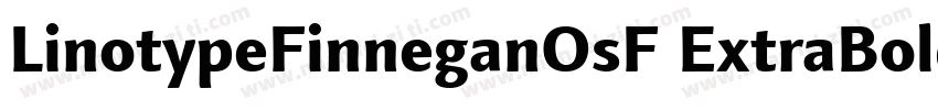 LinotypeFinneganOsF ExtraBold字体转换